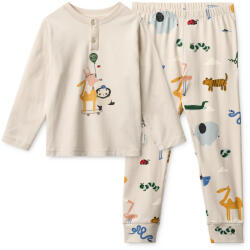 Liewood Pijama din bumbac organic Wilhelm - Around the world / Sandy - Liewood