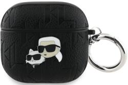 Karl Lagerfeld Husă Karl Lagerfeld Monogram Karl & Choupette Head pentru AirPods 4 negru (KLA4PGKCPK)