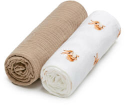 T-TOMI Bio muszlin textilpelenka 2db-os Bunny