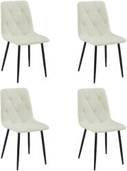 FDY Set 4 Scaune Bucatarie/Dining Fido Material Textil Bej