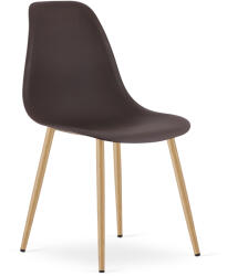 FDY Scaun Bucatarie/Dining Velo Plus Maro Picioare Metalice Finisaj Lemn