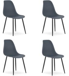 FDY Set 4 Scaune Bucatarie/Dining Velo Plus Gri