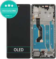 Motorola Moto G85 5G XT2427-3 - Ecran LCD + Sticlă Tactilă + Ramă (Urban Grey) OLED, Urban Grey