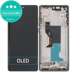 Motorola Edge 50 Fusion - Ecran LCD + Sticlă Tactilă + Ramă (Forest Blue) OLED, Blue