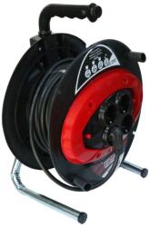  Prelungitor cablu electric pe tambur 40 metri, cu maner, 4 prize, 3 fire x 2.5mm (ART005083)