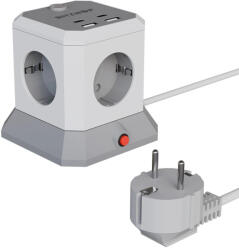 Blitwzolf BlitzWolf® BW-EC1 - Încărcător de birou și distribuitor de energie: 4x 230V + 2xUSB-A și 2x porturi de încărcare USB-C (BW-EC1)
