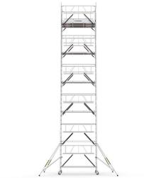 CAGSAN ProTUBE LN1070_(240) gurulóállvány - dupla széles (Munkamagasság: 12, 7m) (ProTUBE LN1070_(240))