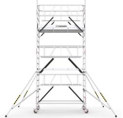 CAGSAN ProTUBE LN440_(240) gurulóállvány - dupla széles (Munkamagasság: 6, 4m) (ProTUBE LN440_(240))