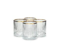 Pasabache 4 pohár készlet ELYSIA Whisky 355ml GOLD (722236)