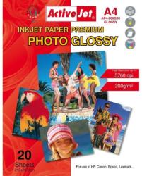 Activejet Fotópapír, Activejet, műgyanta, A4, fehér