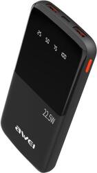 Awei PowerBank P10K 10000 mAh 22.5W fekete