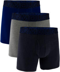 Under Armour Perf Cotton Solid 6in 3Pack Navy Férfiboxeralsó 3XL