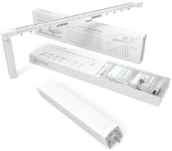 Luxion Intelligens Függönykarnis, Drapéria Sínkészlet, 6.2 m, Alkalmazás vezérlés, Teljesítmény 80W, Távirányító, Wi-Fi