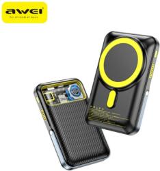 Awei PA-10 indukciós powerbank 10000mAh MagSafe fekete