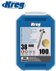 Kreg Tool Винтове за дърво 1, 50 (38 мм), поцинковани комплект 100 бр. груба резба - Maxi-Loc / Kreg SML-C150-100 / (Kreg SML-C150-100)