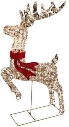  Kültéri karácsonyi dekoráció Rénszarvas modell sállal, meleg fény, 720 LED, 57x18x100 cm, IP44