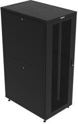 Legrand 446807 19" 47U 800x1200x2189 szimpla perforált első és hátsó ajtós fekete szerver állószekrény Linkeo DC (446807) - officedepot