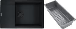 Franke Maris gránit mosogató lefolyóbetéttel 78x50 cm fekete 114.0741. 977 (1140741977)