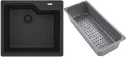 Franke Urban gránit mosogató lefolyóbetéttel 56x50 cm szürke/grafit/onix 114.0743. 096 (1140743096)