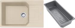 Franke Urban gránit mosogató lefolyóbetéttel 78x50 cm bézs 114.0741. 987 (1140741987)