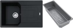 Franke Urban gránit mosogató lefolyóbetéttel 78x50 cm szürke/grafit/onix 114.0743. 077 (1140743077)