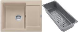 Franke Maris gránit mosogató lefolyóbetéttel 62x50 cm bézs 114.0741. 965 (1140741965)