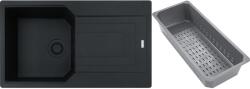 Franke Urban gránit mosogató lefolyóbetéttel 86x50 cm szürke/grafit/onix 114.0743. 101 (1140743101)