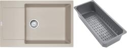 Franke Maris gránit mosogató lefolyóbetéttel 78x50 cm bézs 114.0741. 973 (1140741973)