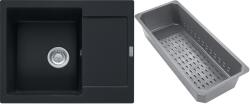 Franke Maris gránit mosogató lefolyóbetéttel 62x50 cm fekete 114.0741. 968 (1140741968)