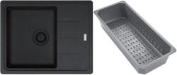 Franke Basis gránit mosogató lefolyóbetéttel 62x50 cm szürke/grafit/onix 114.0743. 083 (1140743083)