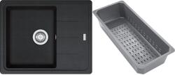 Franke Basis gránit mosogató lefolyóbetéttel 62x50 cm szürke/grafit/onix 114.0741. 957 (1140741957)