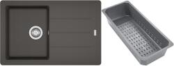 Franke Basis gránit mosogató lefolyóbetéttel 78x50 cm szürke/grafit/onix 114.0741. 961 (1140741961)