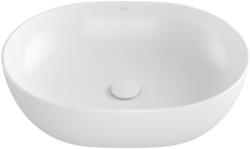 Besco Moya mosdótál 48.5x35 cm ovális mosdótálak fehér UNC-49-MOB (UNC49MOB)
