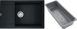 Franke Maris gránit mosogató lefolyóbetéttel 78x50 cm fekete 114.0741. 976 (1140741976)