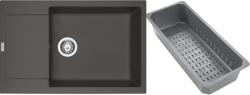 Franke Maris gránit mosogató lefolyóbetéttel 78x50 cm szürke/grafit/onix 114.0741. 974 (1140741974)