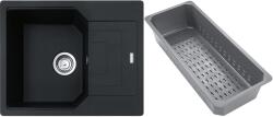 Franke Urban gránit mosogató lefolyóbetéttel 62x50 cm szürke/grafit/onix 114.0741. 985 (1140741985)