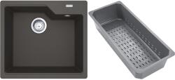 Franke Urban gránit mosogató lefolyóbetéttel 56x50 cm szürke/grafit/onix 114.0741. 979 (1140741979)