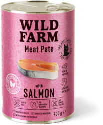  Wild Farm WILD FARM Pate lazaccal 400g - gluténmentes macskaeledel