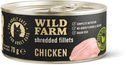  Wild Farm WILD FARM Csirkefilé 70g - gabonamentes nedves macskaeledel, filé húslevesben