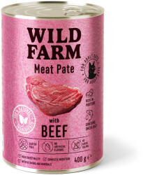  Wild Farm WILD FARM Pate marhahússal 400g - gluténmentes macskatáp