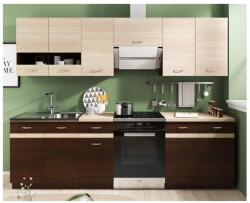 Wipmeb Sp. z o. o Konyhabútor VALERIA 240 cm, sonoma tölgy/barna 5907758722213 (WM0184)