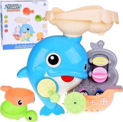 Jokomisiada Vidám Delfin Fürdőjáték + Csónak Pingvinekkel (ZA5064) (ZA5064)