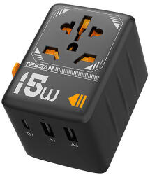 Tessan Utazási Adapter Tessan WTA-01 - fizz
