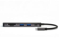 4smarts Hub 6 Az 1-Ben Dex Funkció 2XUSB-A 3.0/USB-C/HDMI/SD/MicroSD Szürke 468782
