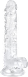 EasyToys - dildo cu testicul - 17cm - transparent (8719934018709) Dildo