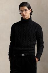 Ralph Lauren gyapjú pulóver meleg, bézs, garbónyakú, 710917035 - fekete L