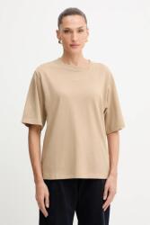 BOSS Orange pamut póló - bézs S - answear - 16 990 Ft