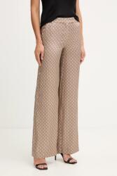 Marciano by Guess nadrág LOREDANA barna, közepes derékmagasságú egyenes, 5YGB24 7298A - barna 34 - answear - 89 990 Ft