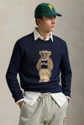 Ralph Lauren vászon pulóver Lscn Long Sleeve sötétkék, 710970284 - sötétkék XL