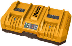 INGCO Dupla akkumulátor töltő 8, 0 A 20 V (P-FCLI2082)